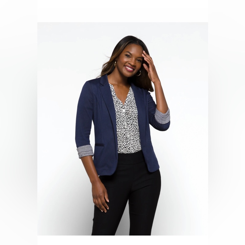 Women’s Skies Are Blue Navy Asa Blazer XXL